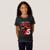T-Shirt 5e anniversaire 5 ans Enfants Party Little Ninja 5 (Devant entier)