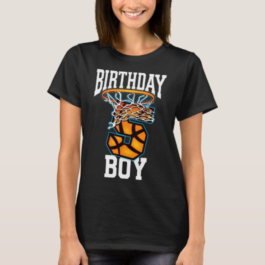 T-shirt 5e anniversaire Basketball 5 ans Enfants Cadeau (Devant)