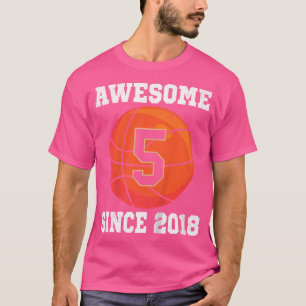 T-shirt 5E Anniversaire Basketball Lover 5 Ans Sports