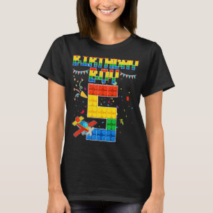 T-shirt 5e anniversaire Boy Building brique 5 ans Blocs