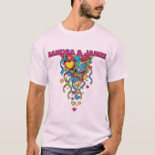 T-shirt 5e anniversaire coloré (Devant)