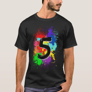 T-shirt 5e Anniversaire de peinture numéro 5