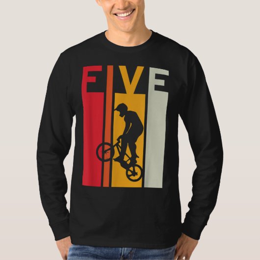 T-shirt 5e anniversaire Enfants de 5 ans Bmx Vélo Lover B  (Devant)
