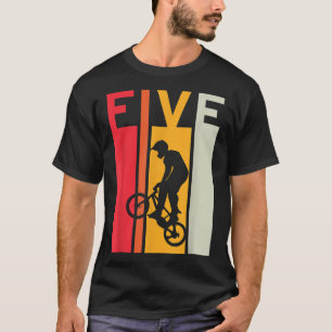 T-shirt 5e anniversaire Enfants de 5 ans Bmx Vélo Lover B