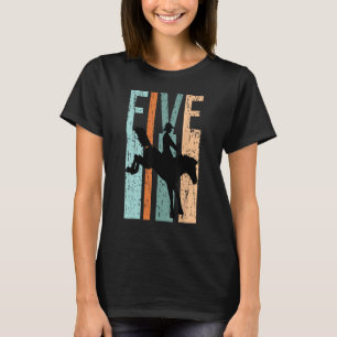 T-shirt 5e anniversaire Enfants Rétro Rodéo Amateurs de ch