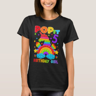 T-shirt 5e anniversaire Jouet Fidget Pop It Anniversaire F