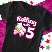 T-Shirt 5e anniversaire Roller Skate 5 ans