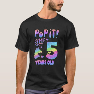 T-shirt 5E Anniversaire Unicorn Fidget Pop It Anniversaire