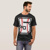 T-shirt 5e Baseball Né 2017 - 5 Ans (Devant entier)