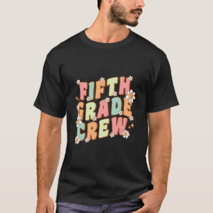 T-shirt 5E Classe Équipage Rétro Fleurs de marguerite