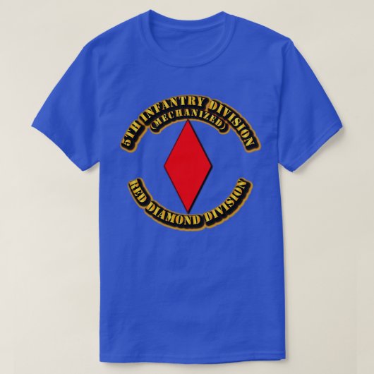 T-shirt 5e division d'infanterie Division de diamant rouge (Design devant)