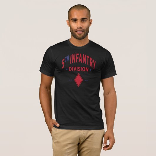 T-shirt 5e division d'infanterie Red Devils (Devant entier)