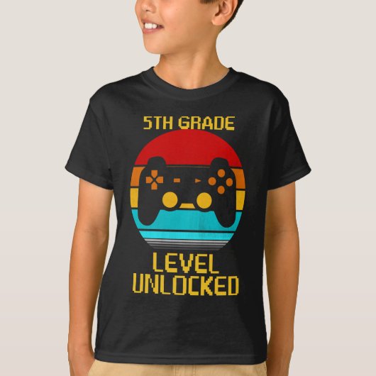 T-shirt 5e niveau déverrouillé (Devant)