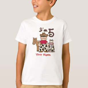 T-shirt 5ème anniversaire de cowboy