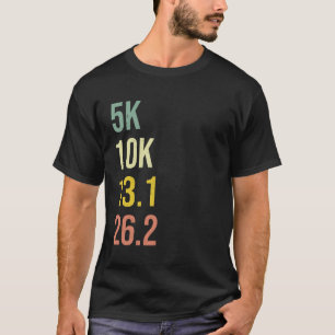T-shirt 5k Race 10k Moitié Marathon Vintage des années 8