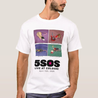 T-Shirt 5SOS qui jouent les airs