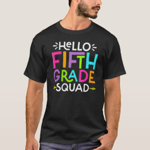T-shirt 5th Équipe de cinquième année Élève Enseignant Ret