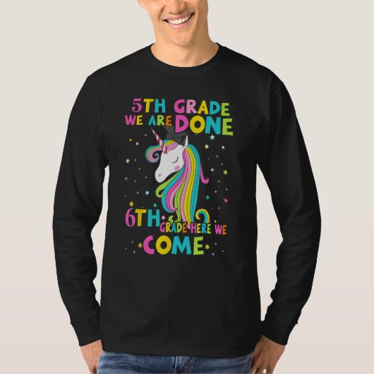 T-shirt 5TH GRADE Graduation Magical Unicorn 6TH GRADE Her (Devant)