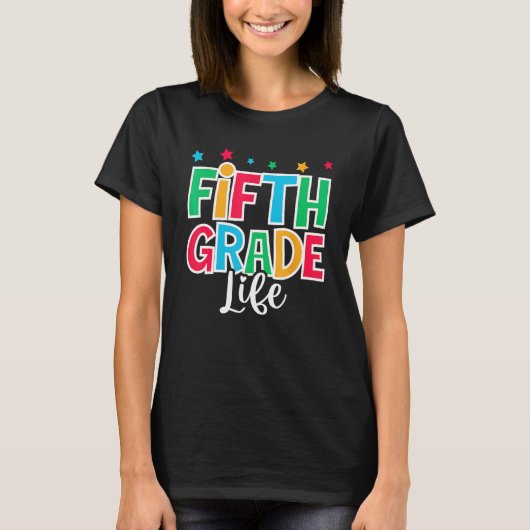 T-shirt 5th Grade Life First Day of School Welcome Back to (Devant)