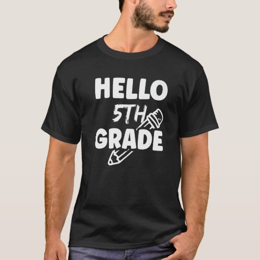T-shirt 5Th Grade School Pupil Cute Teacher Premium (Devant)