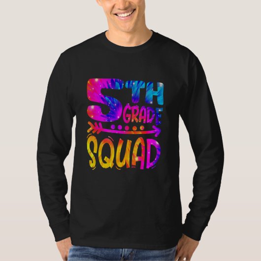 T-shirt 5th Grade Squad Teacher Student First Day Of Schoo (Devant)