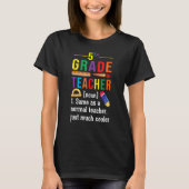 T-shirt 5th Grade Teacher Definition Meaning Back to Schoo (Devant)