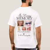 T-shirt 5x Picture In Loving Memory (Dos)