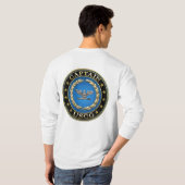 T-shirt [600] Garde côtière : Capitaine (CAPT) (Dos entier)