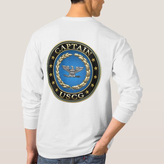 T-shirt [600] Garde côtière : Capitaine (CAPT) (Dos)
