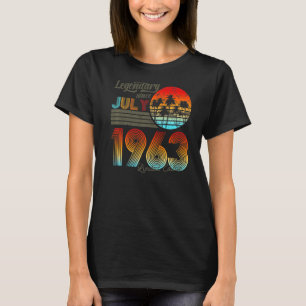 T-shirt 60. Anniversaire 60 Légendaire Depuis Juillet 1963