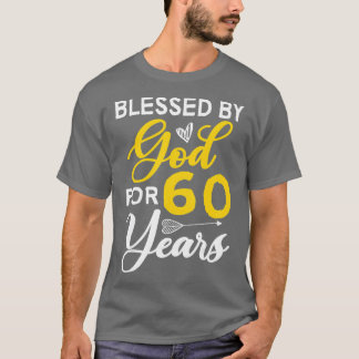 T-shirt 60 Anniversaire 60e anniversaire béni par Dieu pen