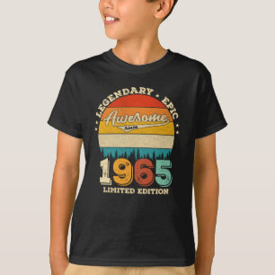 T-shirt 60 ans 1965 fantastique 57e anniversaire Cadeaux f