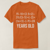 T-shirt 60 Ans Algebra drôle Équation 60e Anniversaire (Design devant)