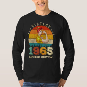 T-shirt 60 ans Anniversaire 1965 Vintage 60e anniversaire
