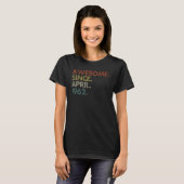 T-shirt 60 ans Avril 1962 (Devant entier)