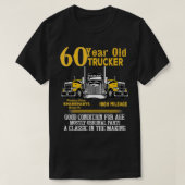 T-shirt 60 Ans Camion Funny 60e Anniversaire Cadeau Hommes (Design devant)