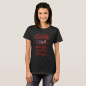 T-shirt 60 Ans Classique 1964 Rétro Anniversaire Oldtimer (Devant entier)