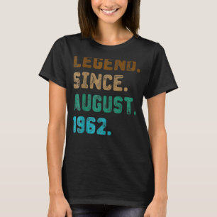 T-shirt 60 ans de légende depuis août 1962 60e anniversair