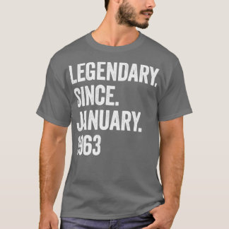T-shirt 60 ans de légende depuis janvier 1963 60e annivers