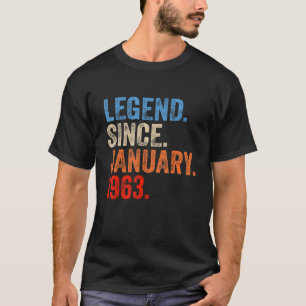 T-shirt 60 ans de légende depuis janvier 1963 60e annivers