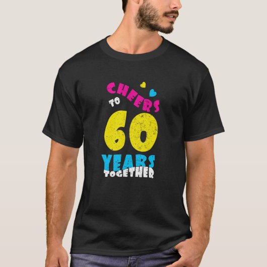 T-shirt 60 ans ensemble 60e Mariage Anniversa (Devant)