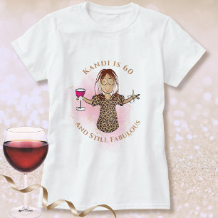 T-shirt 60 ans et Fantastique Femme de Dessin Animé Annive