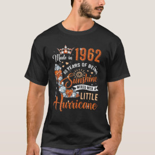 T-shirt 60 Ans Fabriqué En 1962 Anniversaire Reine Diamond