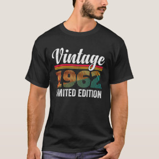 T-shirt 60 ans Old 60Th Birthday Vintage 1962 For Men Wom