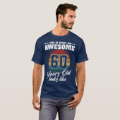 T-shirt 60 ans ressemble à 60th Birthday Mens pour lui (Devant entier)