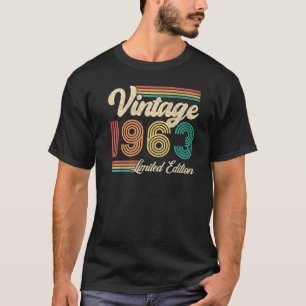 T-shirt 60 ans Vintage 1963 60e anniversaire 50
