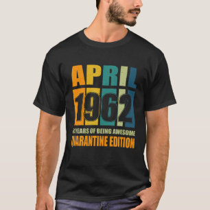 T-shirt 60 Avril Retro Limited Edition 1962 Qua