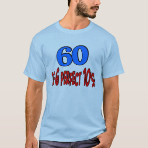 T-shirt 60 est les 6 années 10 parfaites (BLEUES)