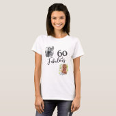 T-shirt 60 et fabuleux 2 Photo 60e anniversaire (Devant entier)