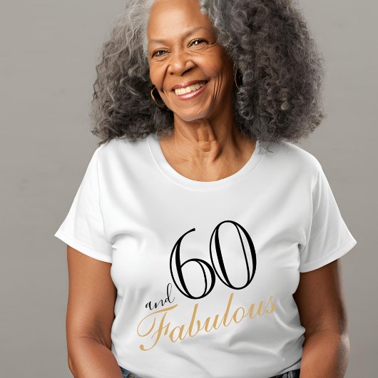 T-shirt 60 et fabuleux 60e anniversaire Invité d'honneur